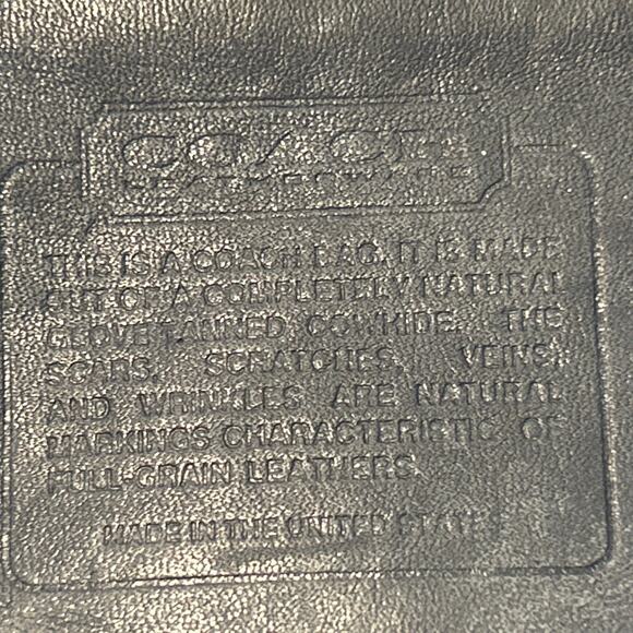 Coach Vintage Blue Leather Shoulder Bag, No.C4C-4115, Boho, Saddle Bag - Picture 7 of 10